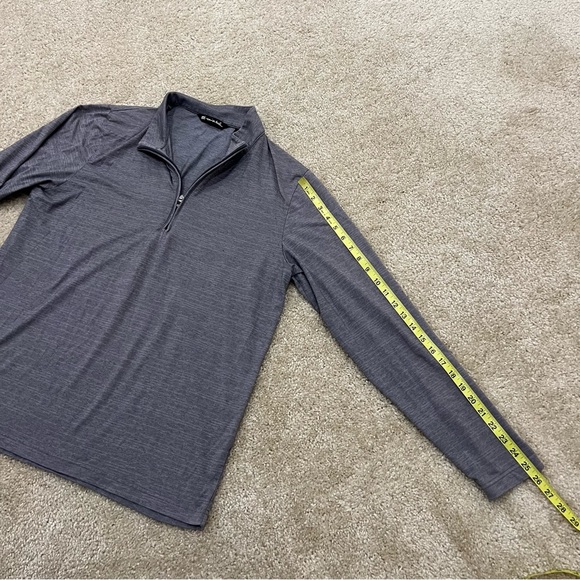 Travis Mathew 1/4 Zip Pullover Mens Size Large Performance Golf Lightweight Gray - Picture 6 of 14